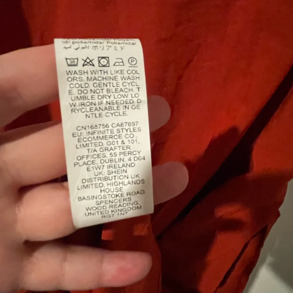NWT Emery Rose Burnt Orange V-Neck Dress - Picture 6 of 6
